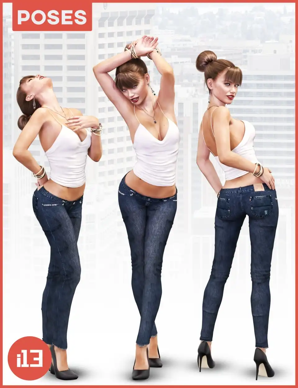 i13 Sizzle Pose Collection G3F_DAZ3DDL