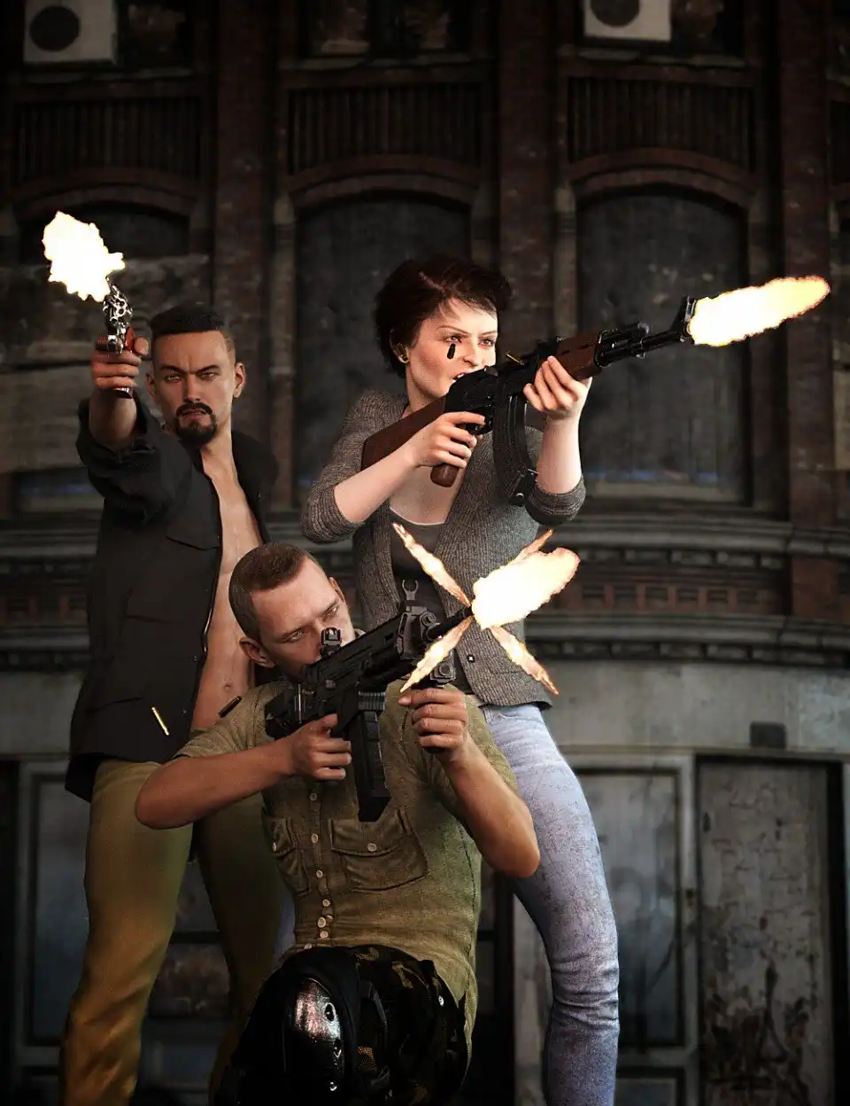 3D Muzzle Flash Effects_DAZ3D下载站