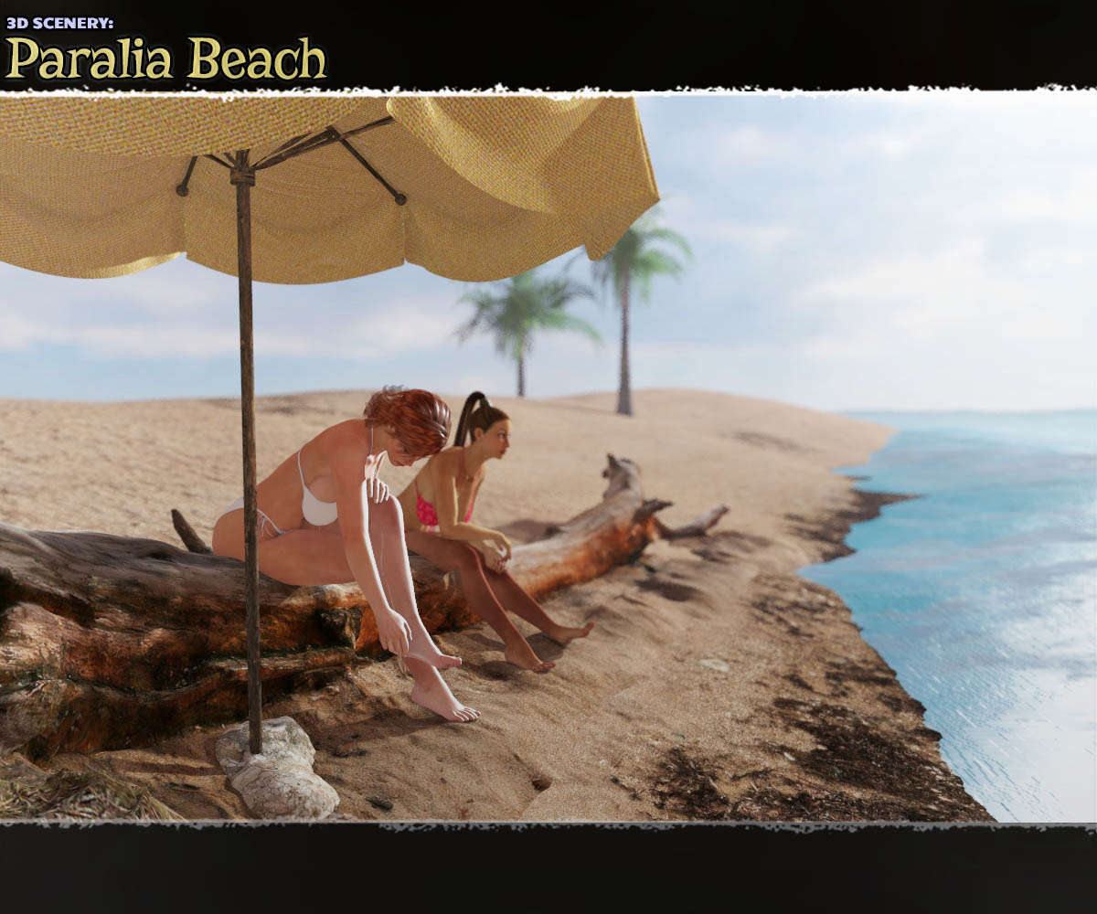 3D Scenery: Paralia Beach_DAZ3D下载站