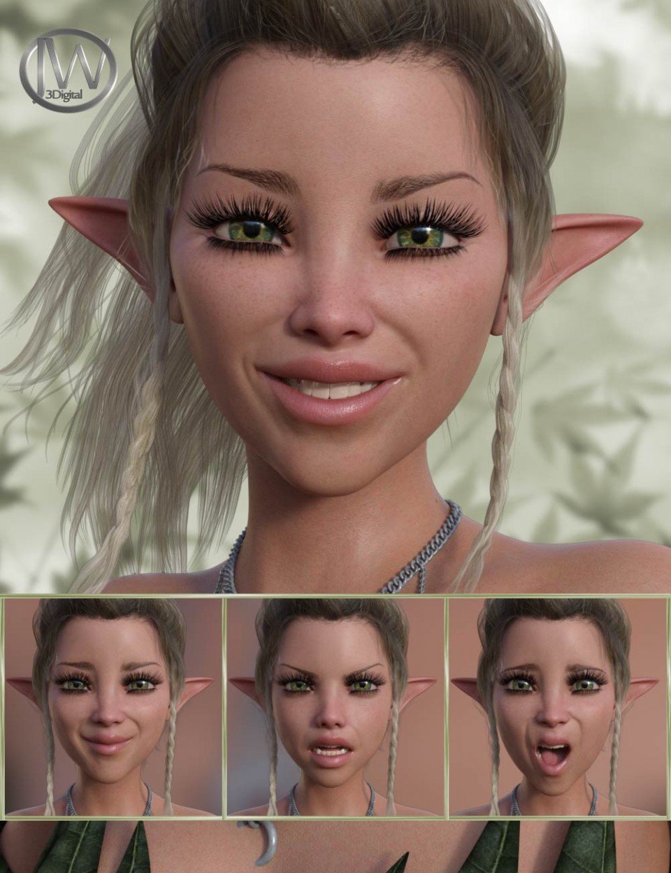 A Nice Fairy – Expressions for Genesis 8 Female and Mika 8_DAZ3DDL