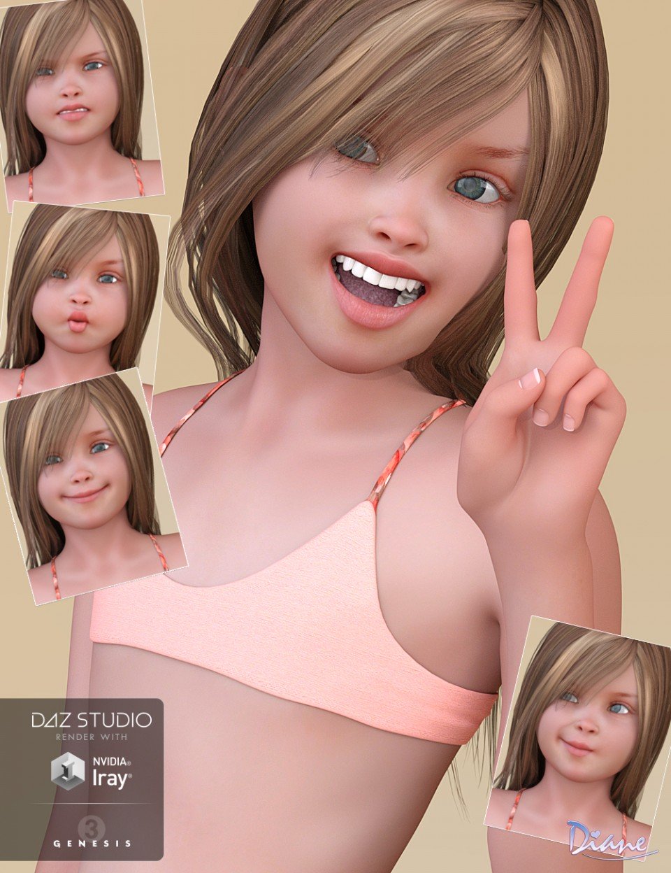 Adorbs Expressions for Skyler and Genesis 3 Female(s)_DAZ3DDL