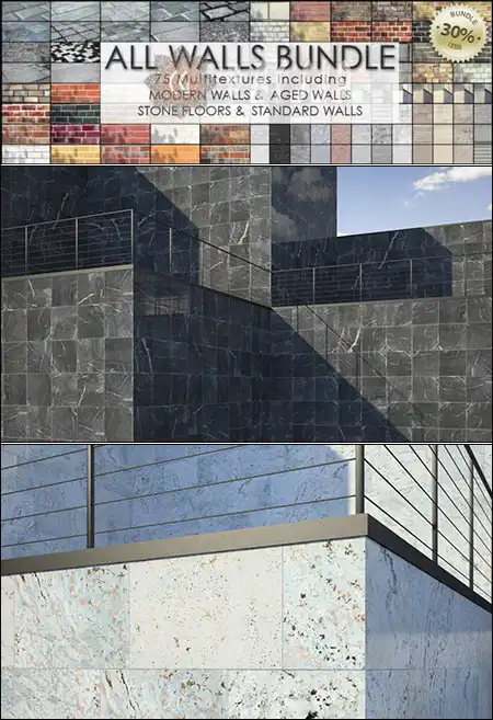 All Walls Bundle – Texture Pack_DAZ3DDL