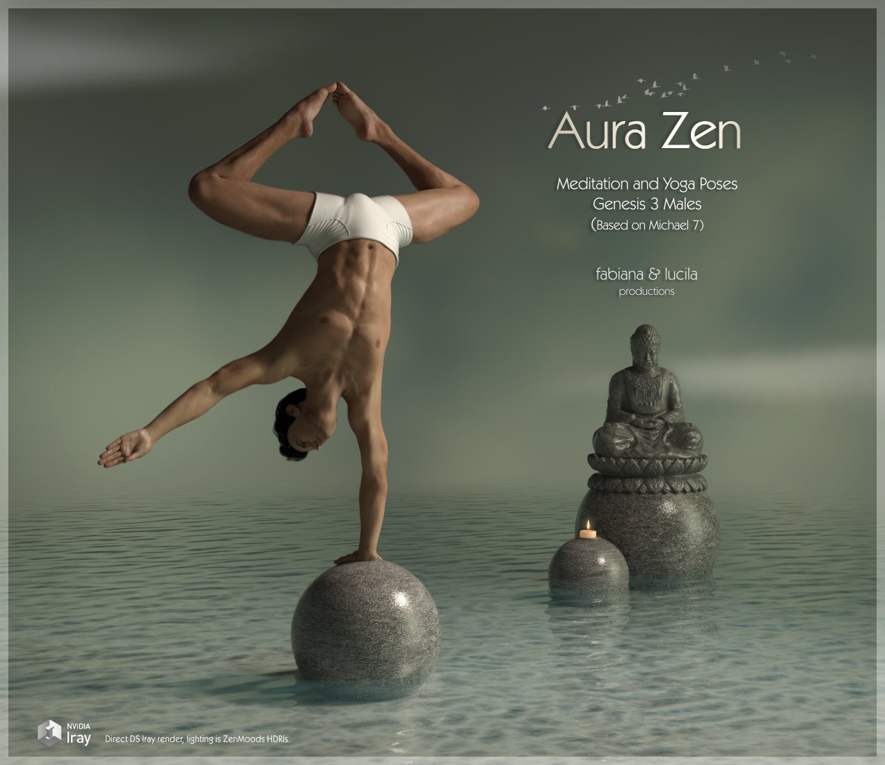 Aura Zen Poses for G3M/Michael 7_DAZ3D下载站