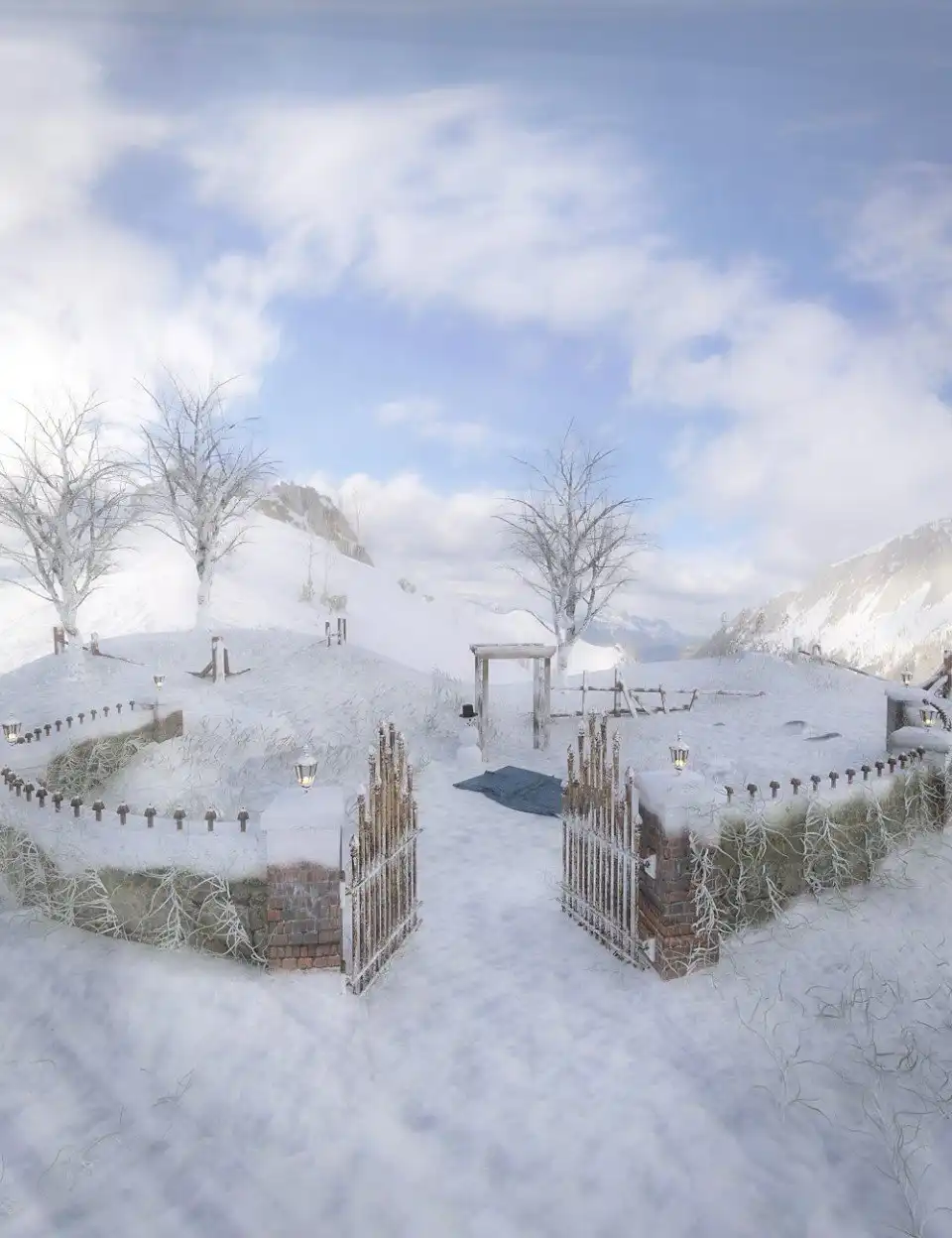 Autumn Picnic + Snow Day Add-on + Iray Update_DAZ3D下载站