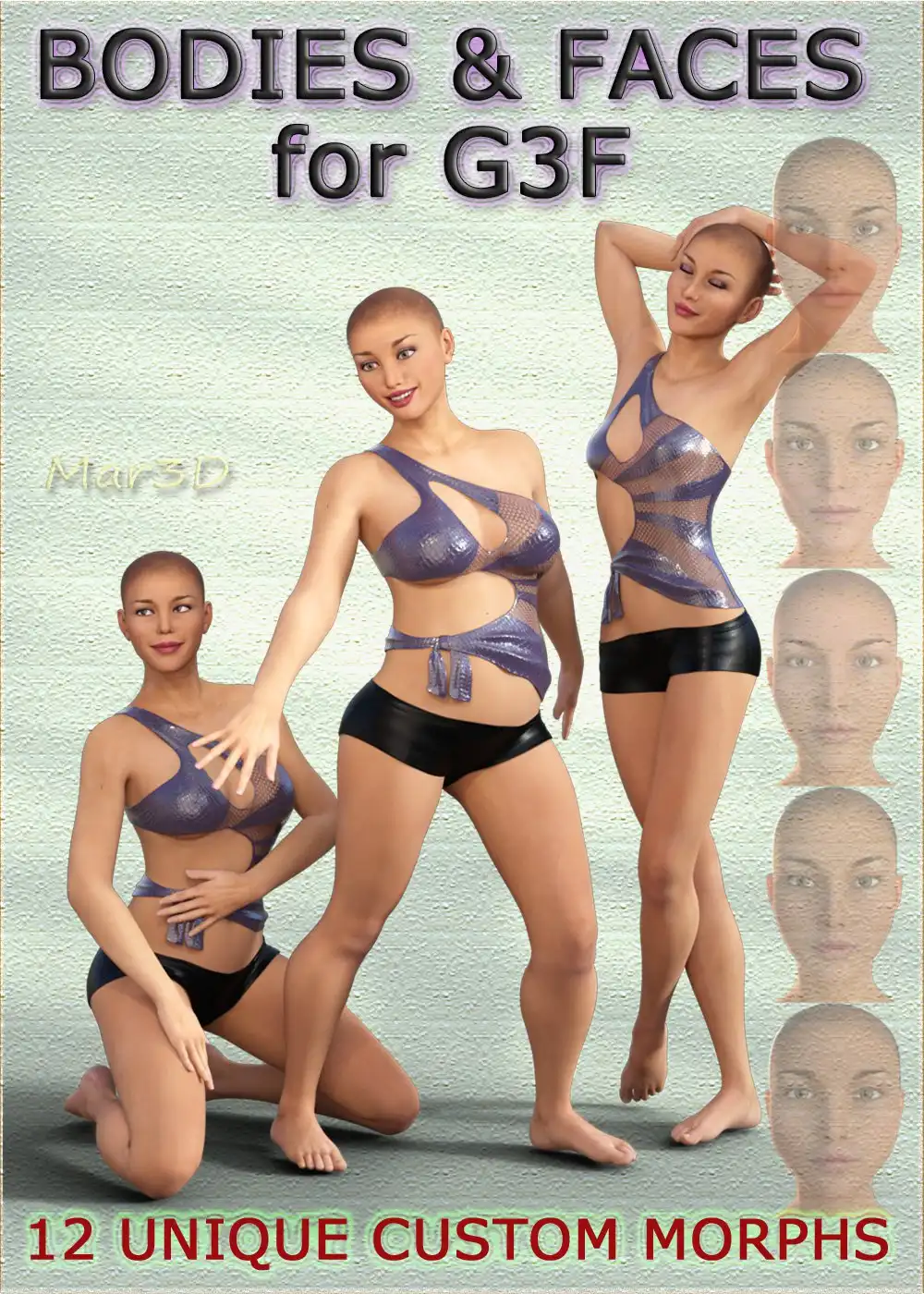 BODIES and FACES – For Genesis 3 Female(s)_DAZ3D下载站