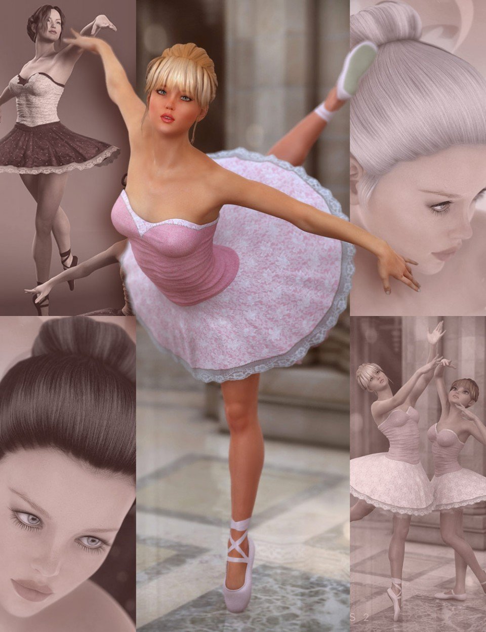Ballerina Bundle_DAZ3D下载站