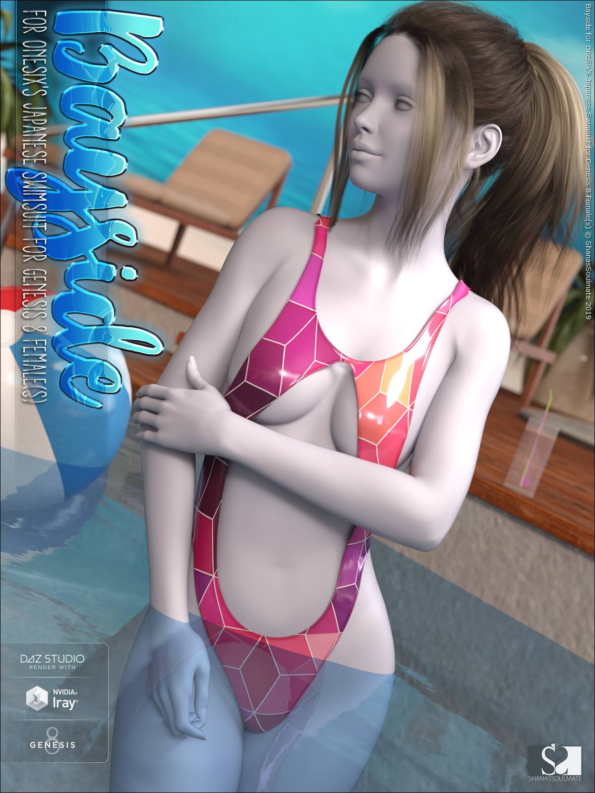 Bayside for Japanese Swimsuit for Genesis 8 Females_DAZ3D下载站