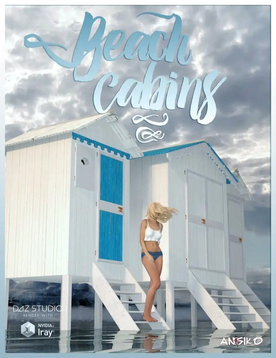 Beach Cabins_DAZ3D下载站