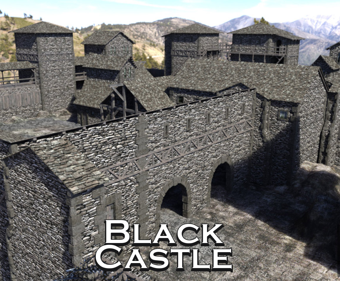 Black Castle for DS Iray_DAZ3D下载站