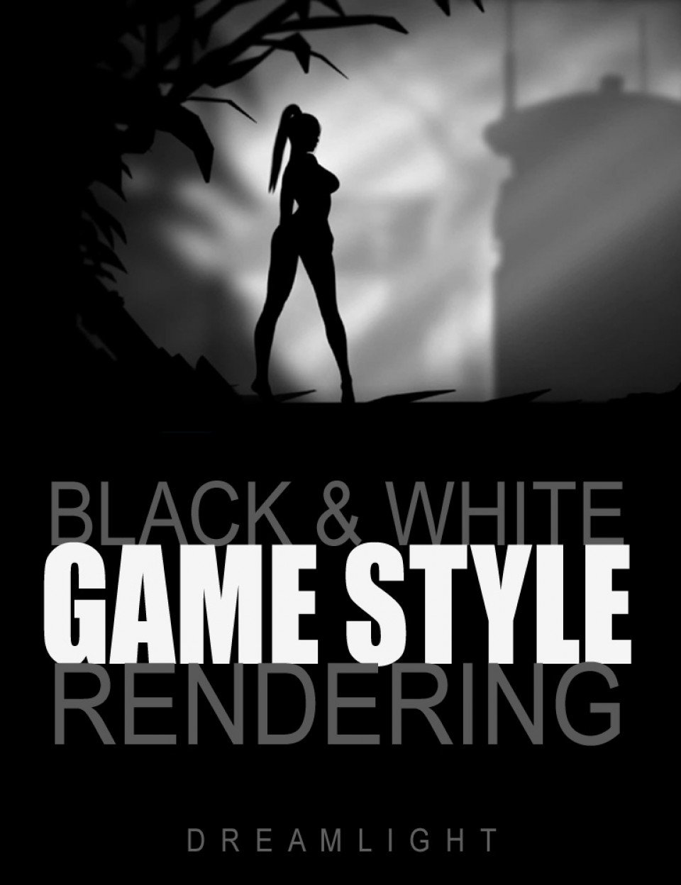 Black & White Game Style Rendering_DAZ3D下载站
