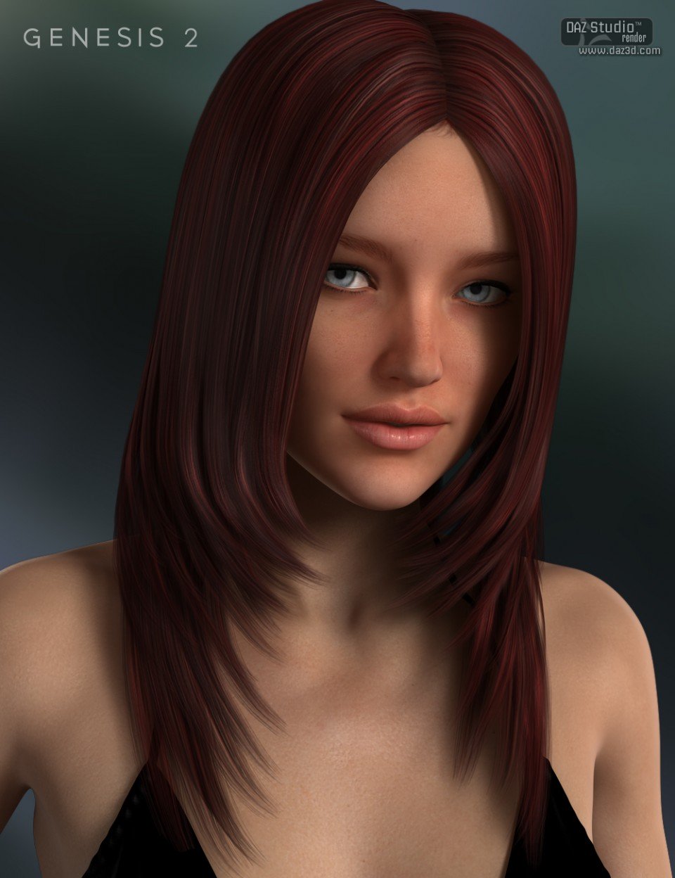 Blakely Hair for Genesis 2 Female(s)_DAZ3D下载站