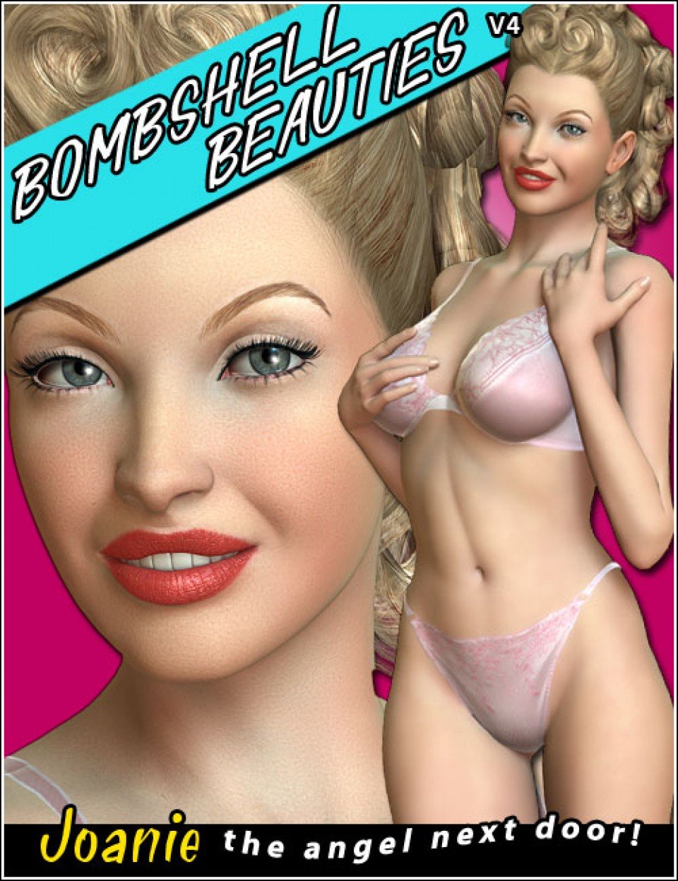 Bombshell Beauties V4 Joanie_DAZ3D下载站