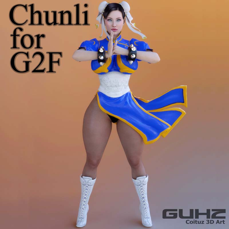 Chunli Dress For G2F_DAZ3D下载站