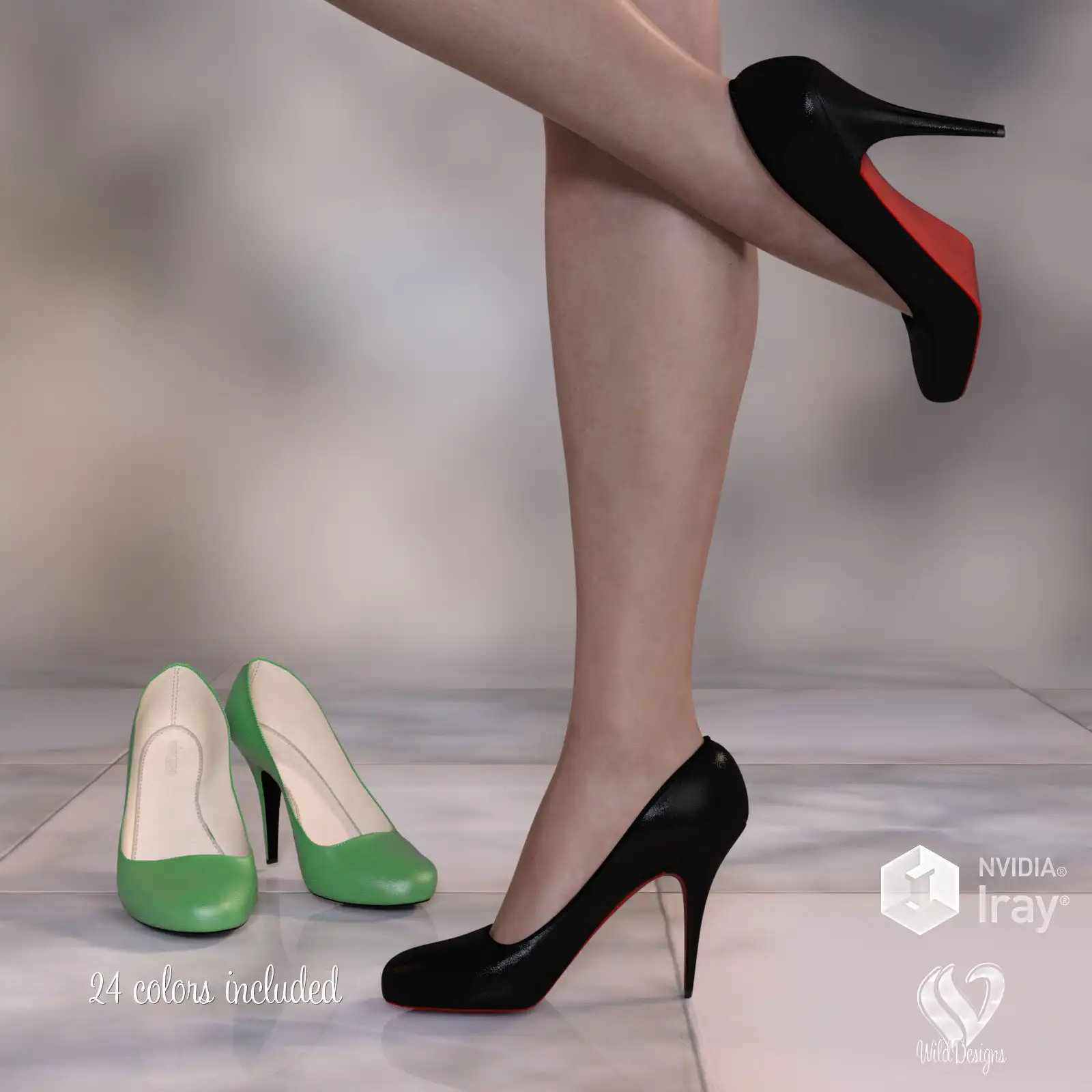 Classic Pumps for Genesis 8 Females_DAZ3DDL
