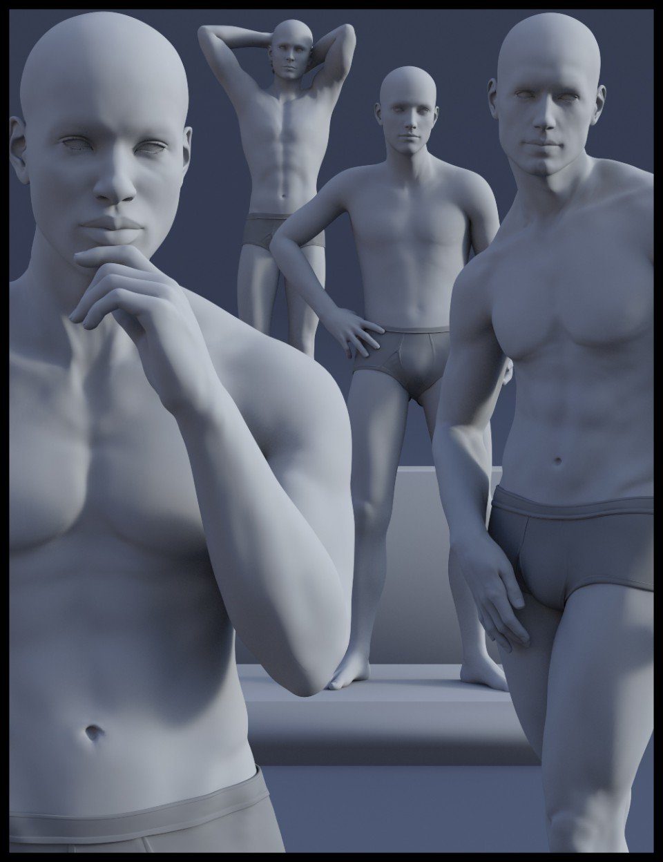 Composed Poses for Genesis 8 Male(s)_DAZ3D下载站