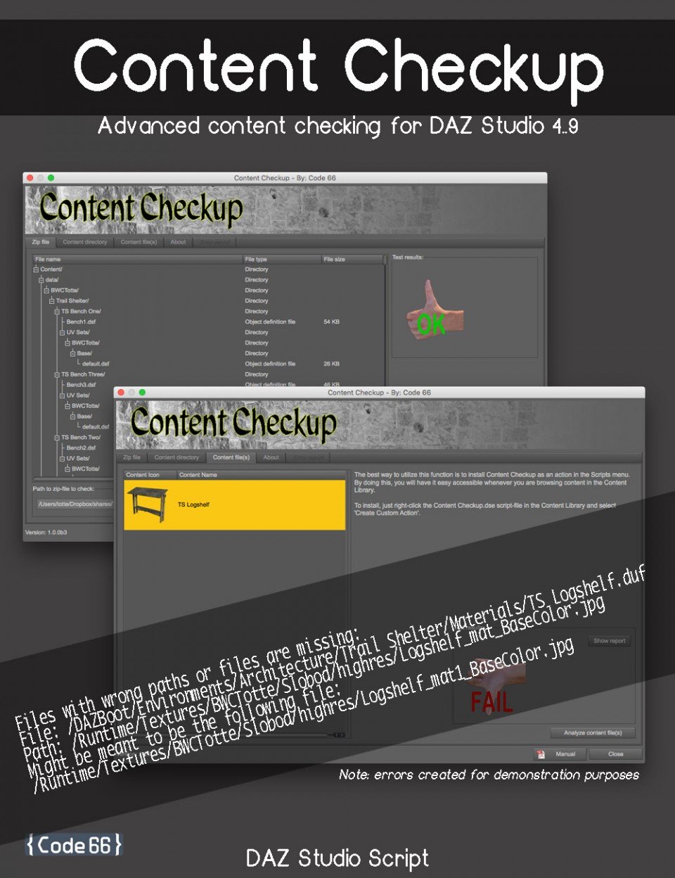Content Checkup_DAZ3DDL