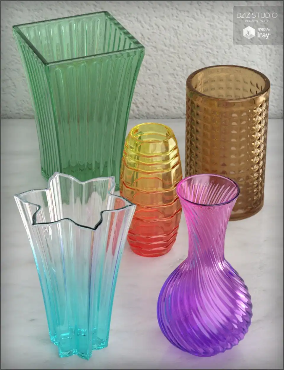 Crystal Vases_DAZ3DDL