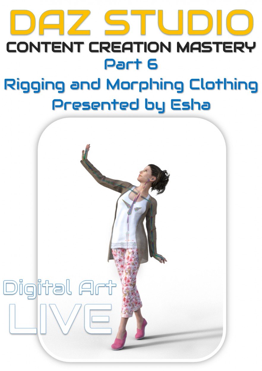 Daz Studio Content Creation Mastery Part 6: Rigging and Morphing Clothing Items_DAZ3D下载站