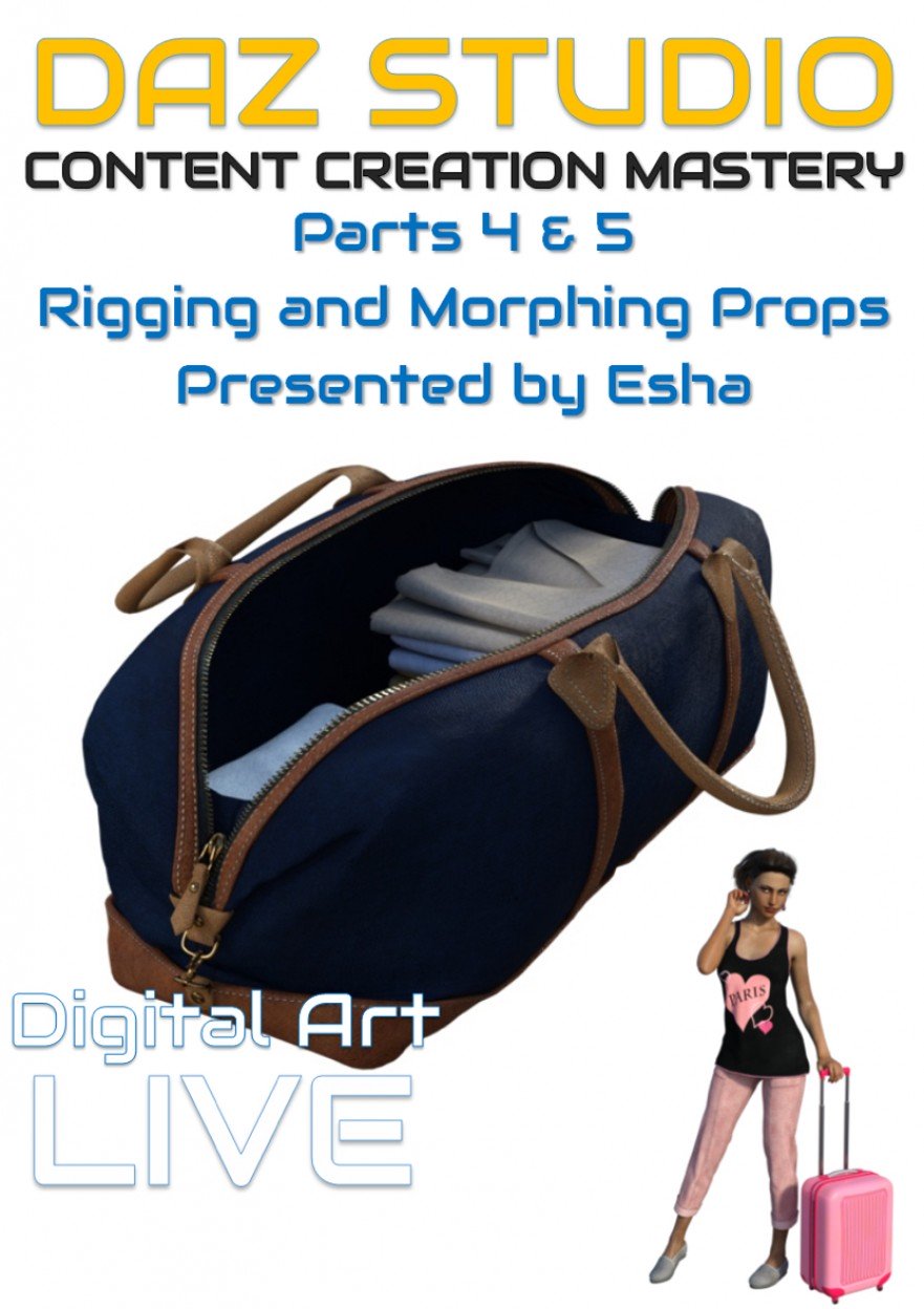 Daz Studio Content Creation Mastery Parts 4 and 5: Rigging & Morphing Props_DAZ3D下载站