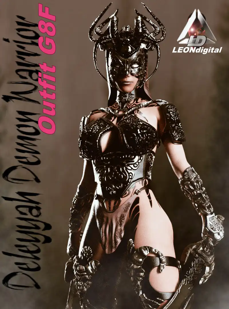 Deleyyah Demon Warrior Outfit G8F_DAZ3DDL