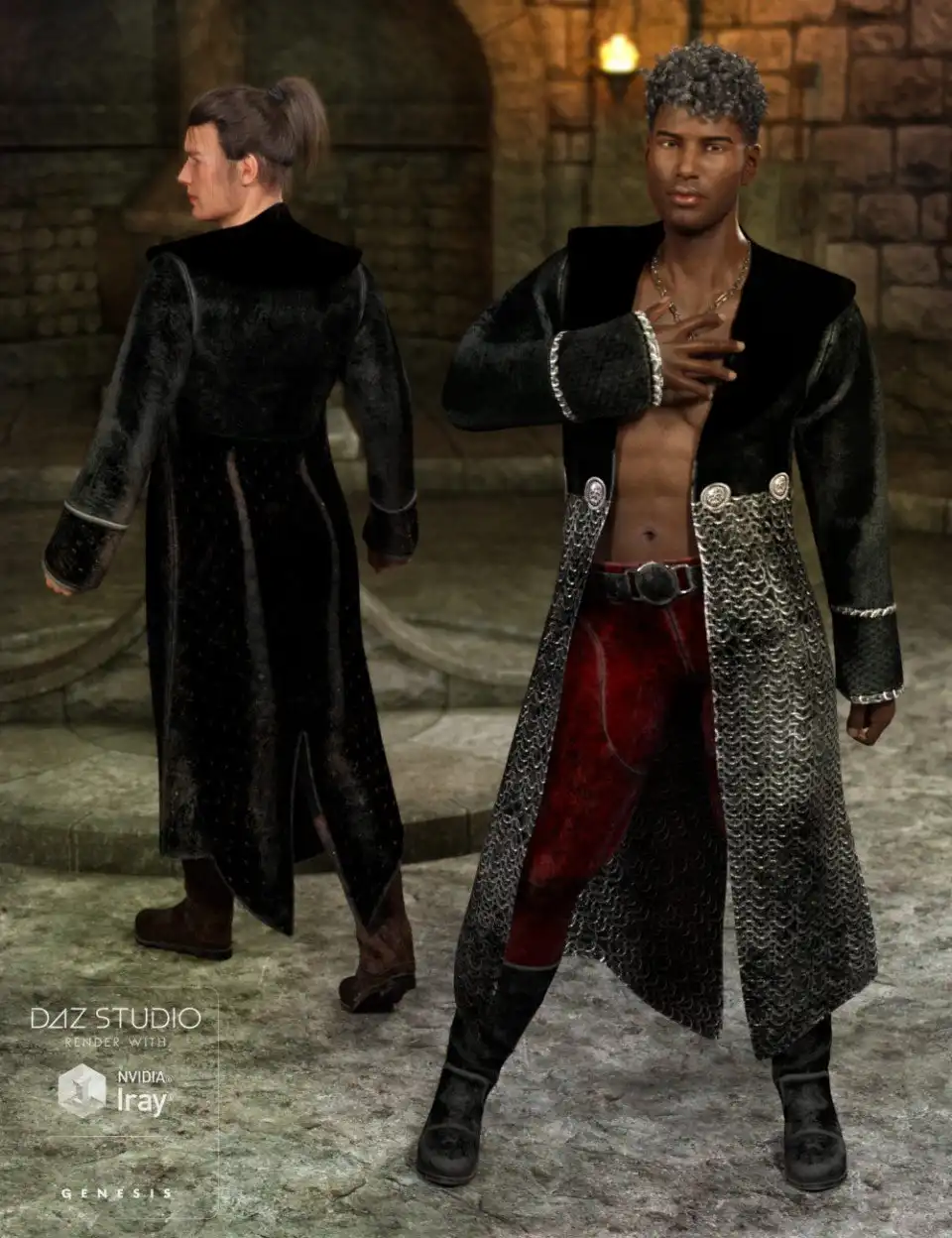 Demon Master Outfit Textures_DAZ3DDL
