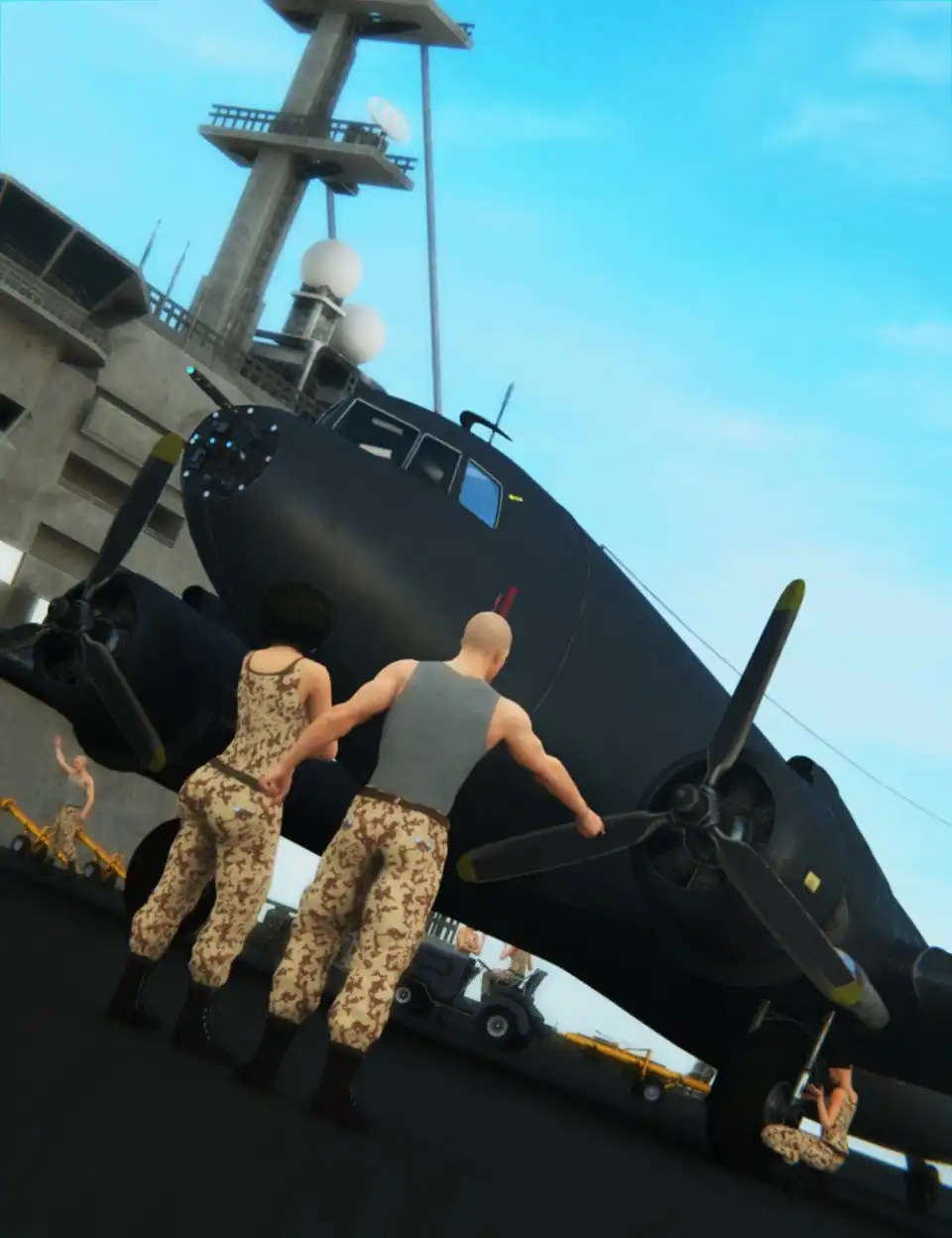 Douglas Cargo Plane_DAZ3DDL