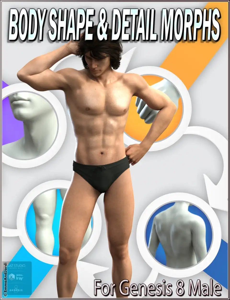 EJ Body Shape And Detail Morphs For Genesis 8 Male(s)_DAZ3DDL