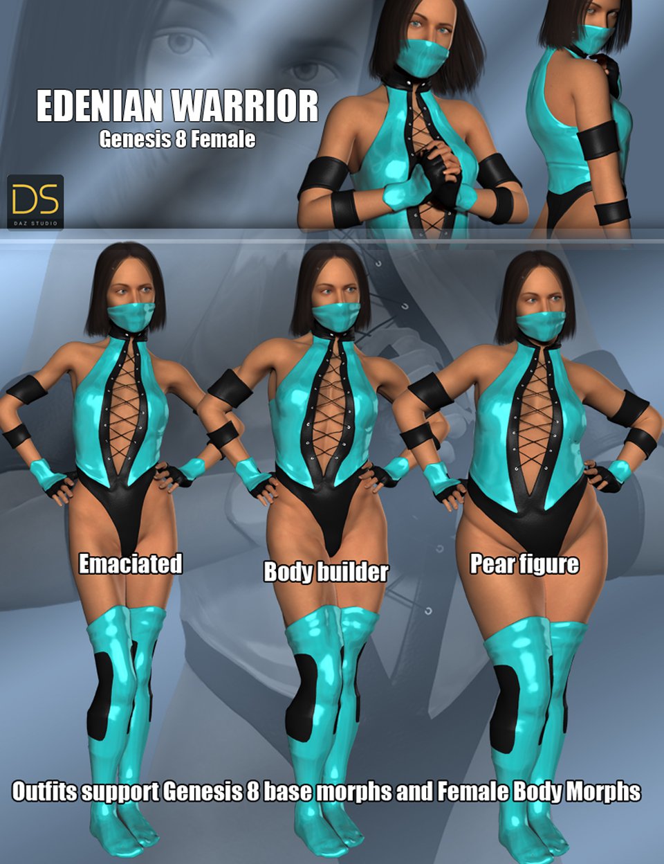 Edenian Warrior for G8F_DAZ3D下载站