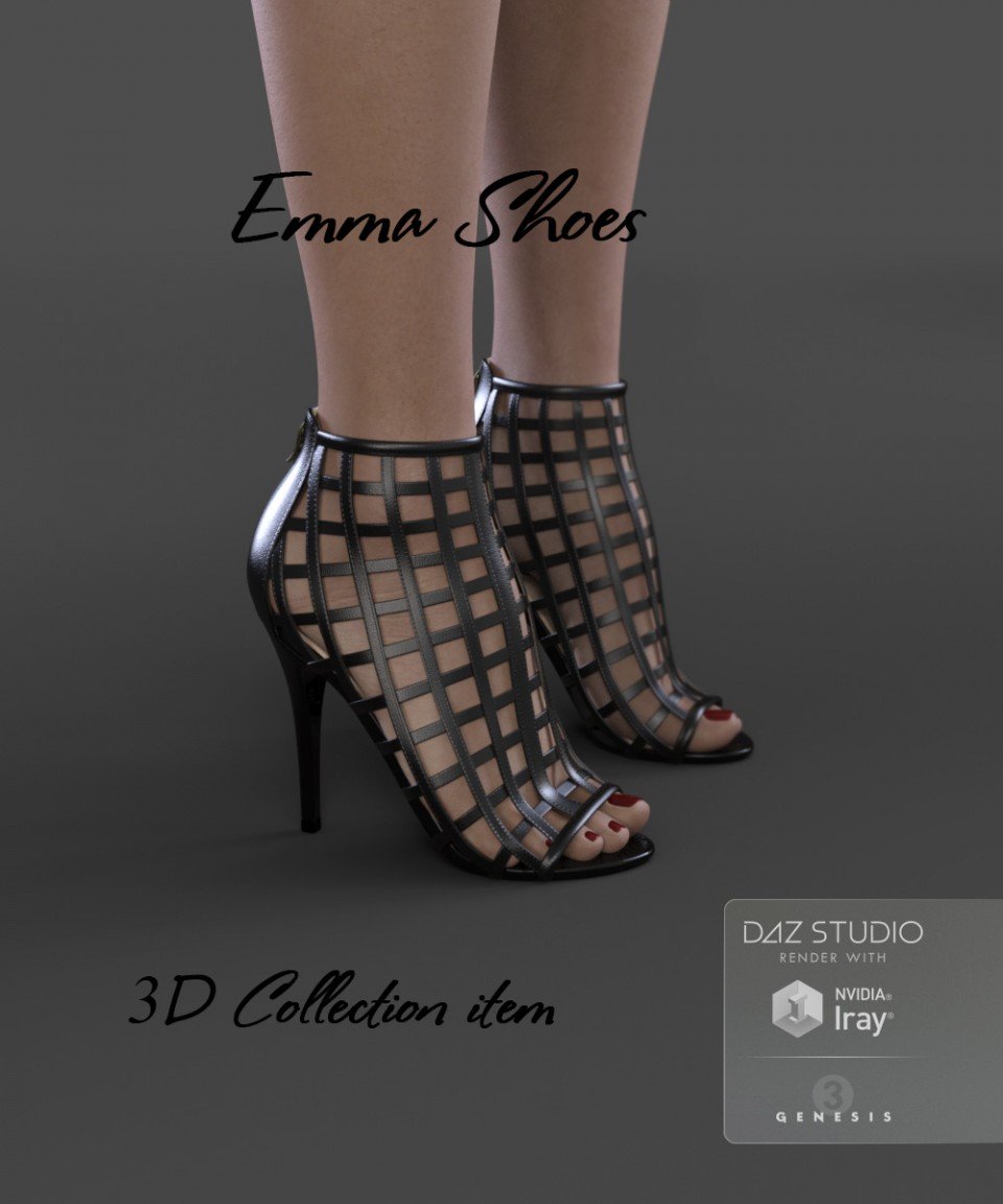Emma Shoes for Genesis 3 Female(s)_DAZ3DDL