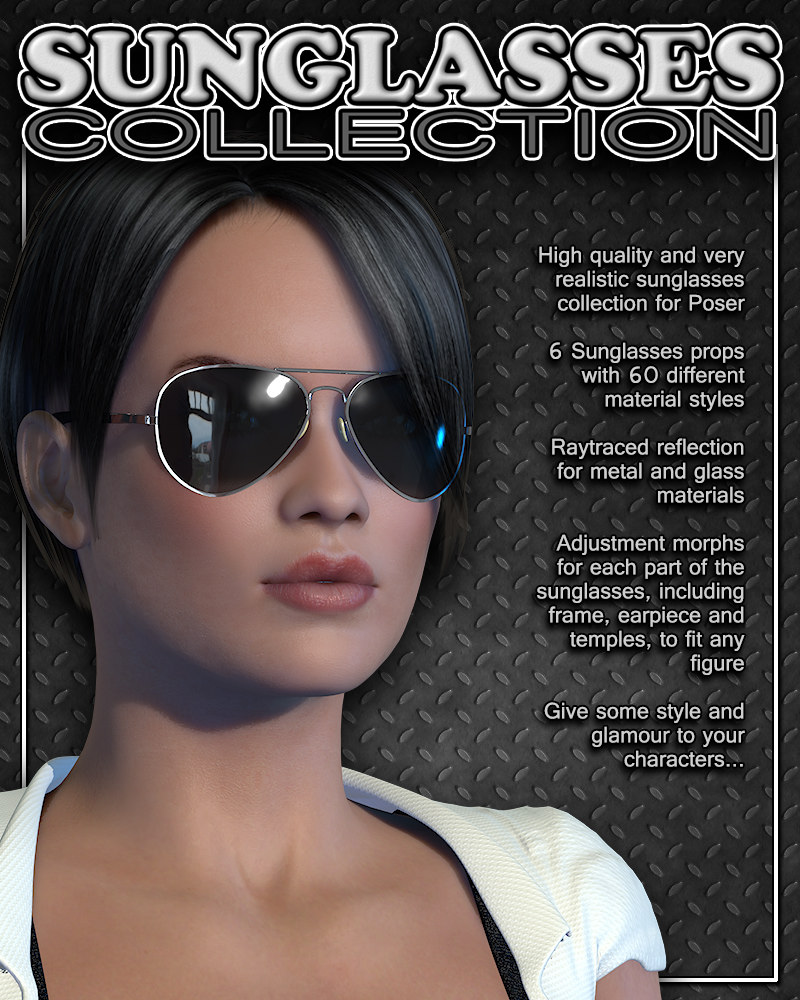Exnem Sunglasses Collection_DAZ3D下载站
