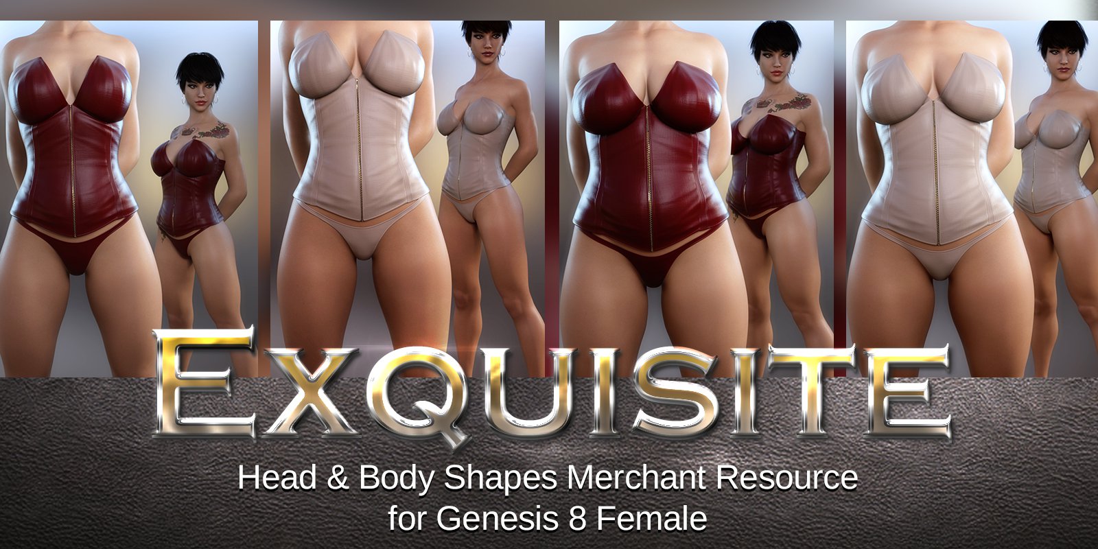 Exquisite Head & Body Merchant Resource Genesis 8 Female_DAZ3D下载站
