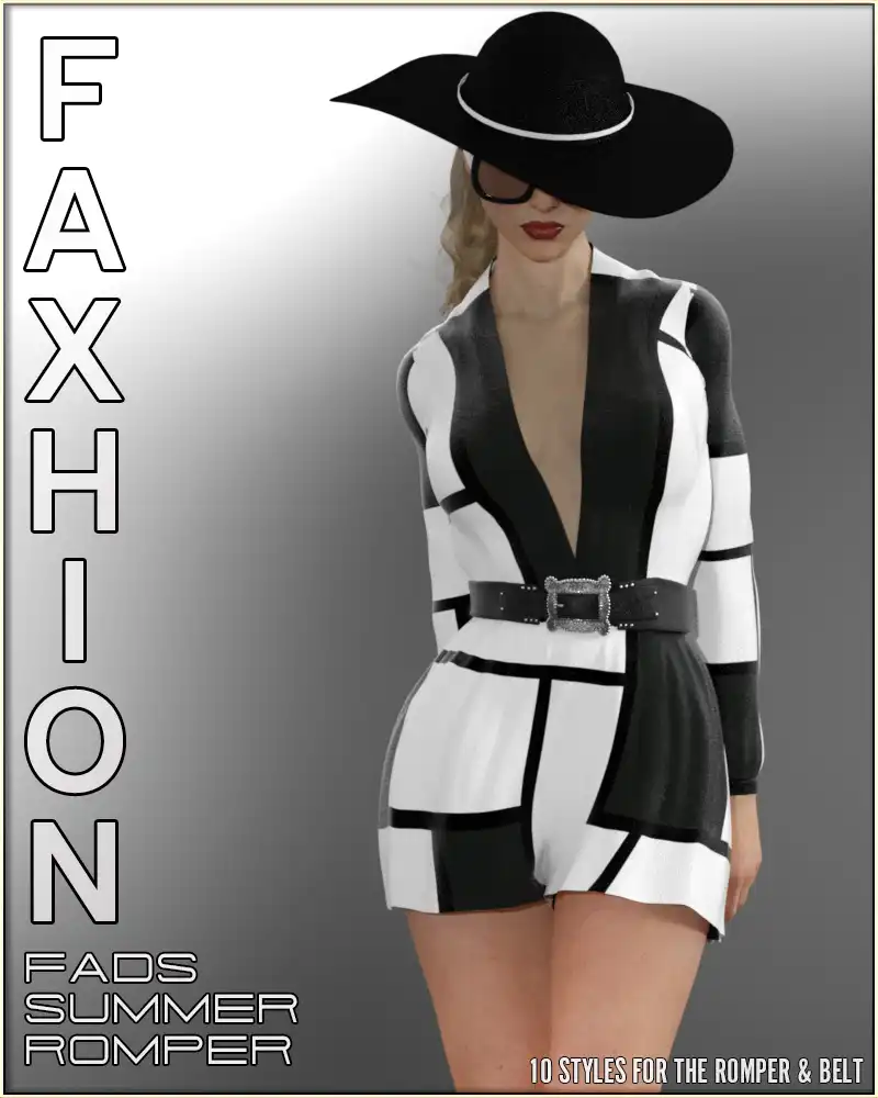 Faxhion – Fads Summer Romper_DAZ3DDL