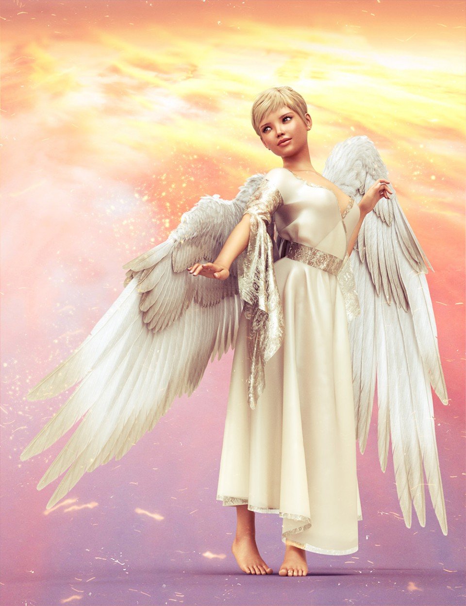 Feathered Wings for All_DAZ3D下载站