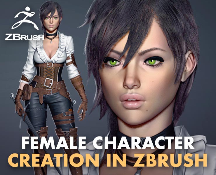 Female Character Creation in Zbrush_DAZ3D下载站