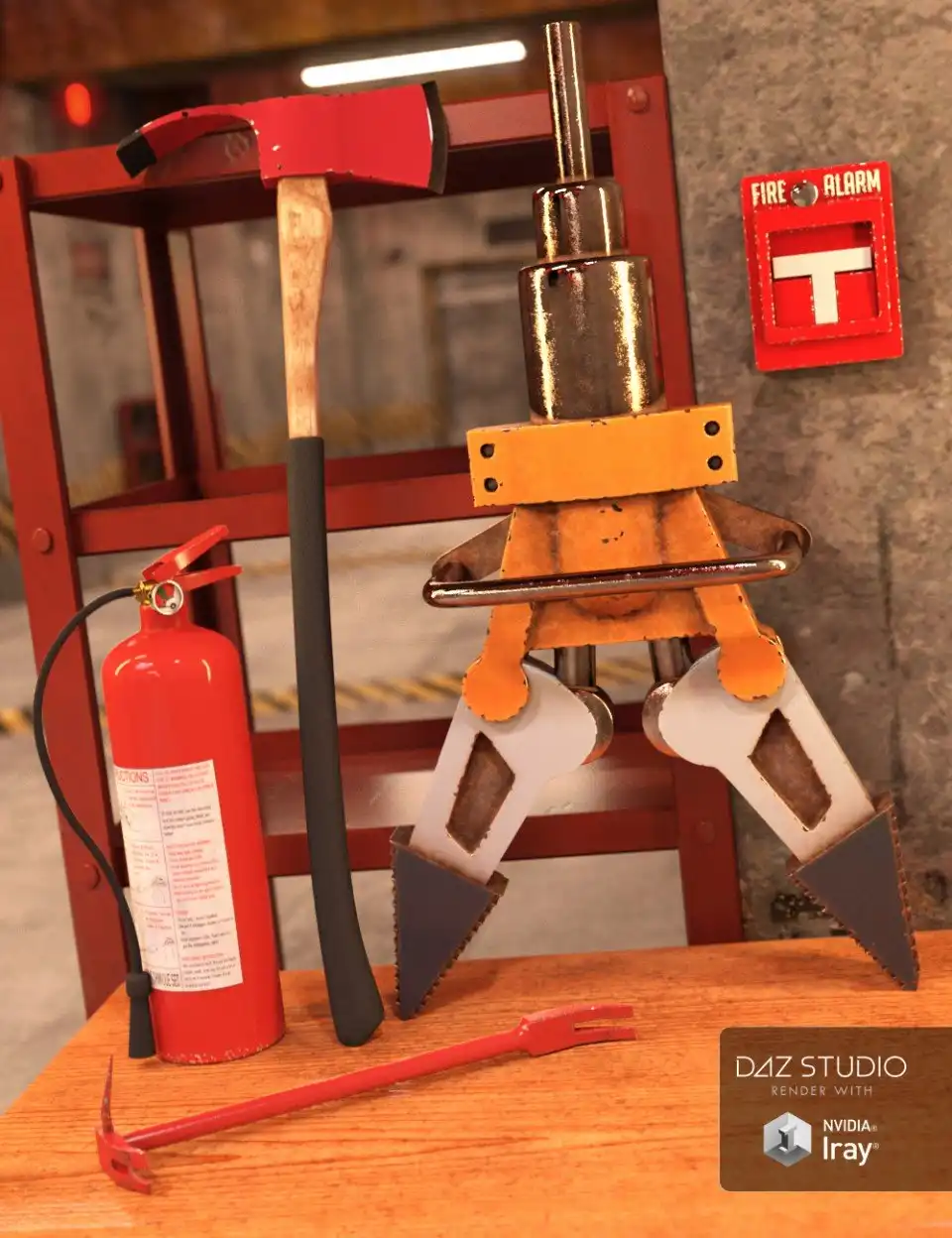 Firefighting Equipment_DAZ3D下载站