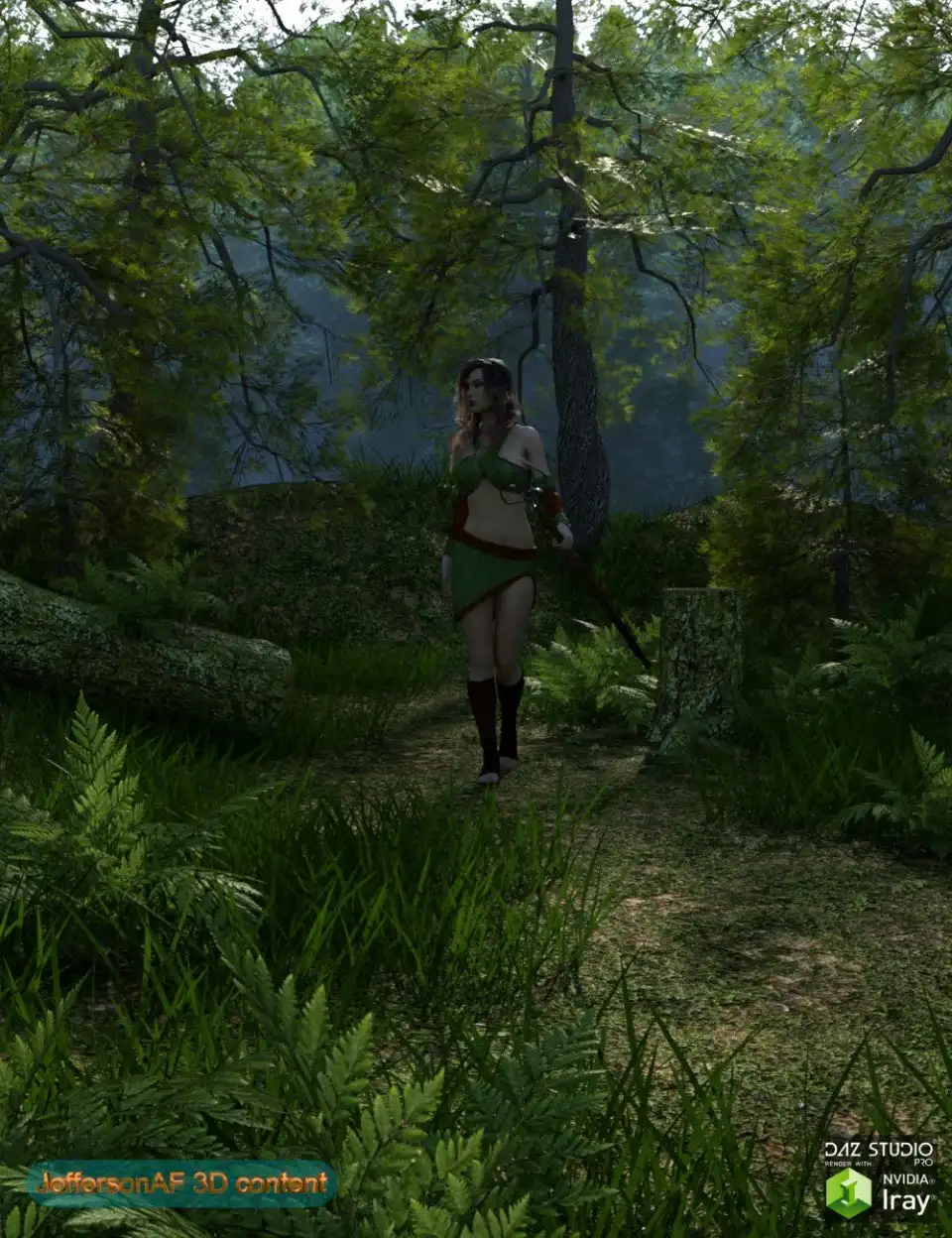 Foggy Forest_DAZ3D下载站