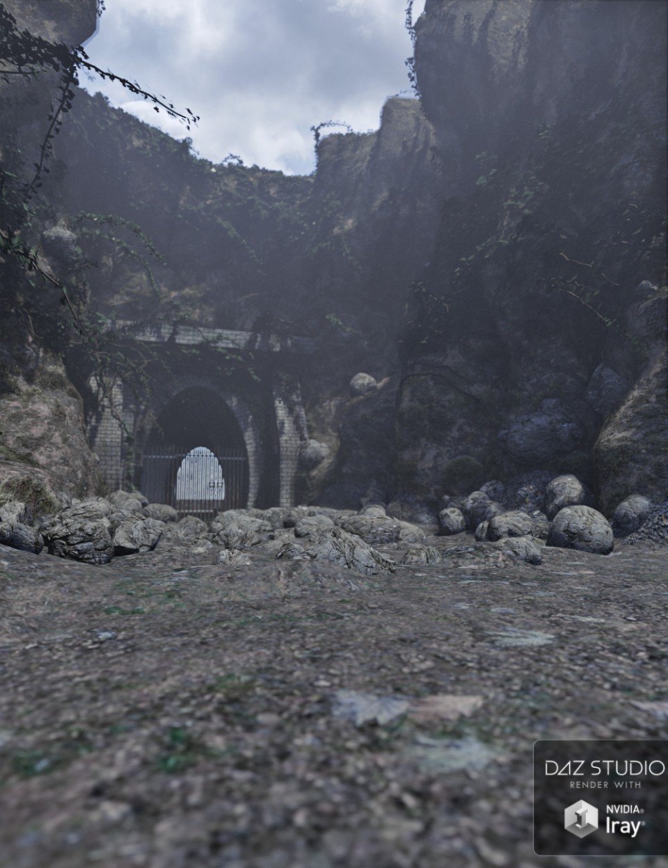 Forgotten Tunnel Entrance_DAZ3D下载站