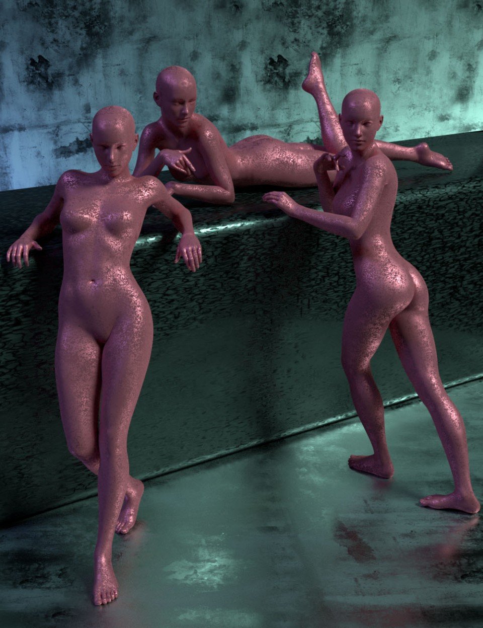 Gravity’s Dynamic Photoshoot Poses for Genesis 3 Female_DAZ3D下载站