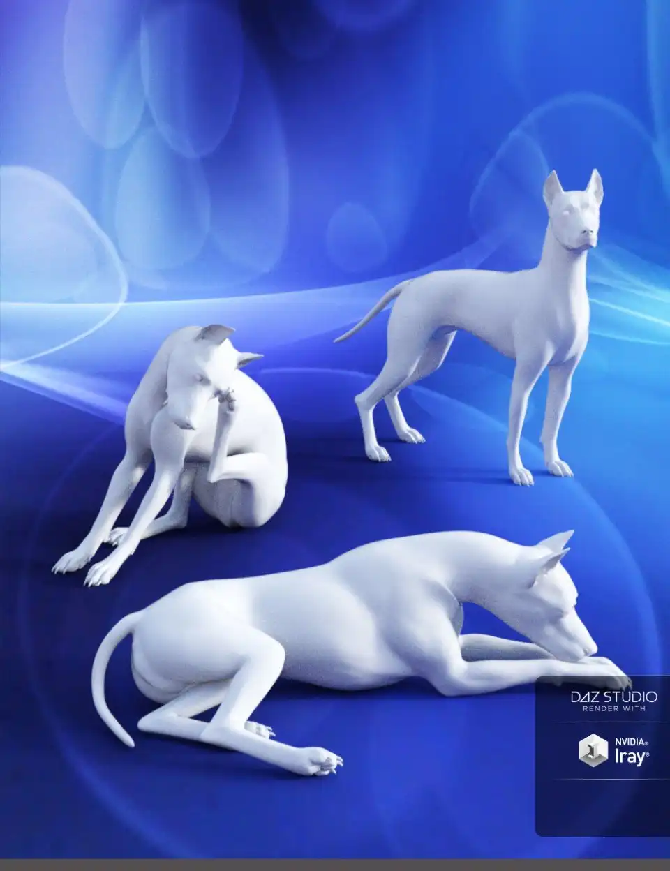 Great Dog Poses for Daz Dog 8_DAZ3DDL