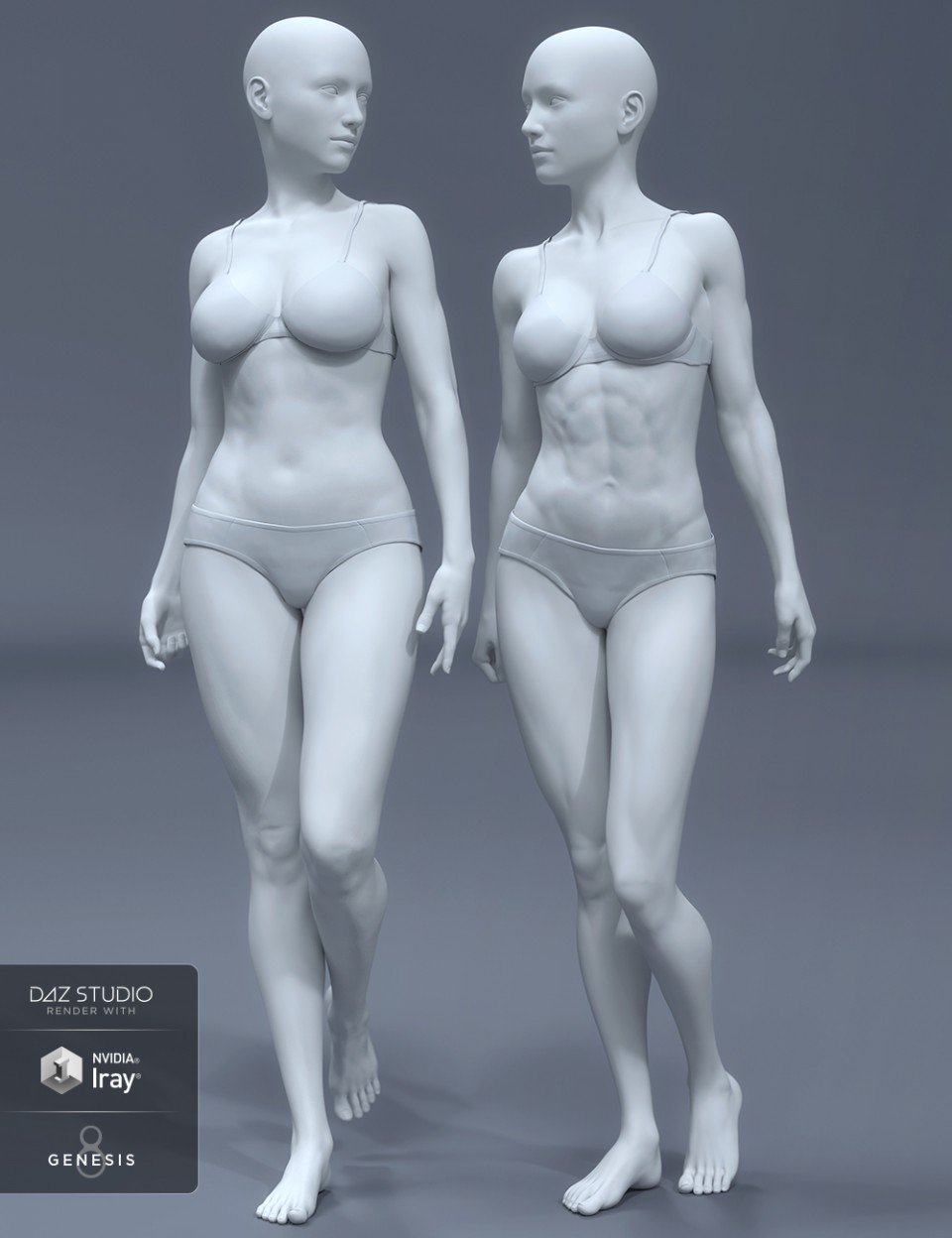 HD Body Shapes for Genesis 8 Female_DAZ3D下载站