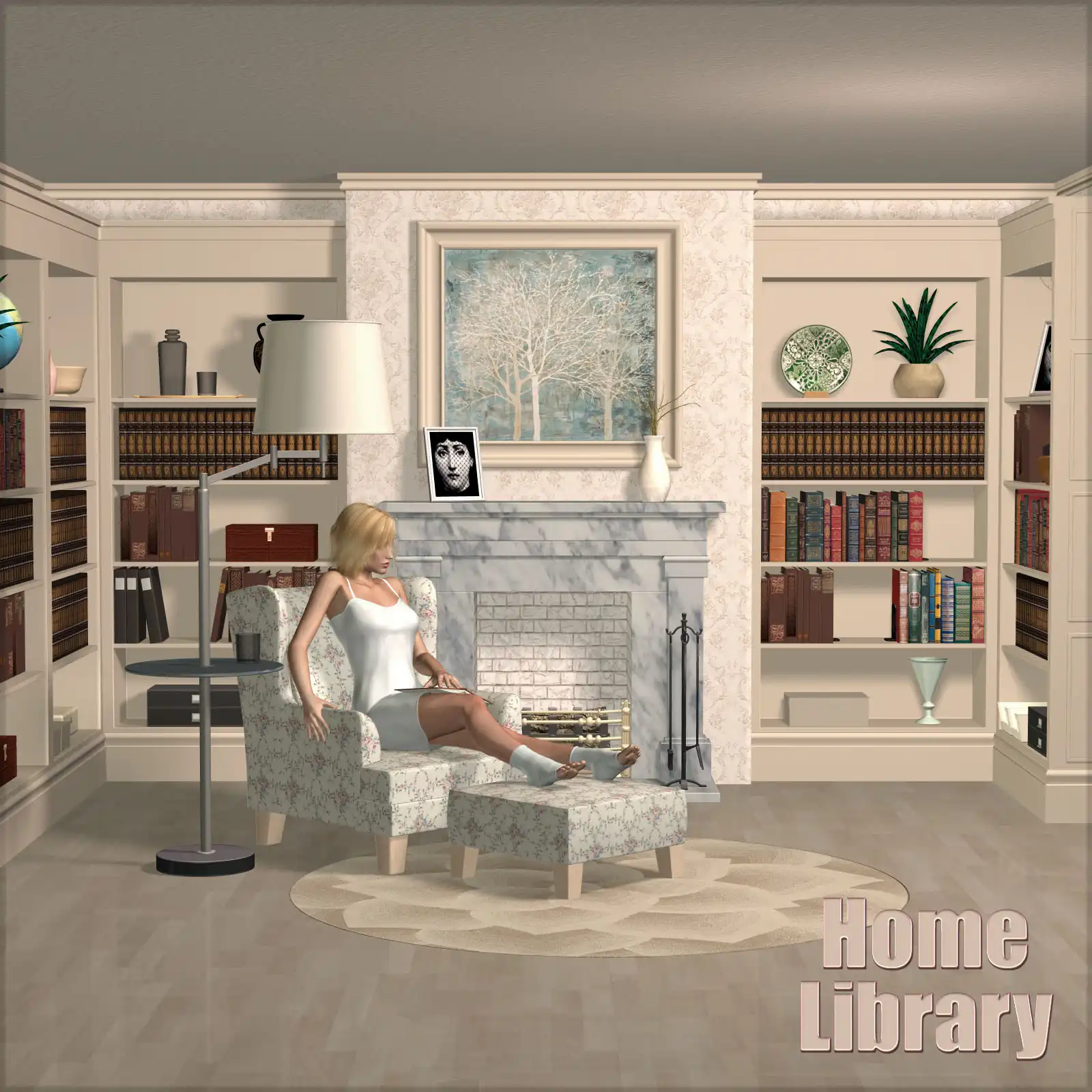 Home Library_DAZ3DDL
