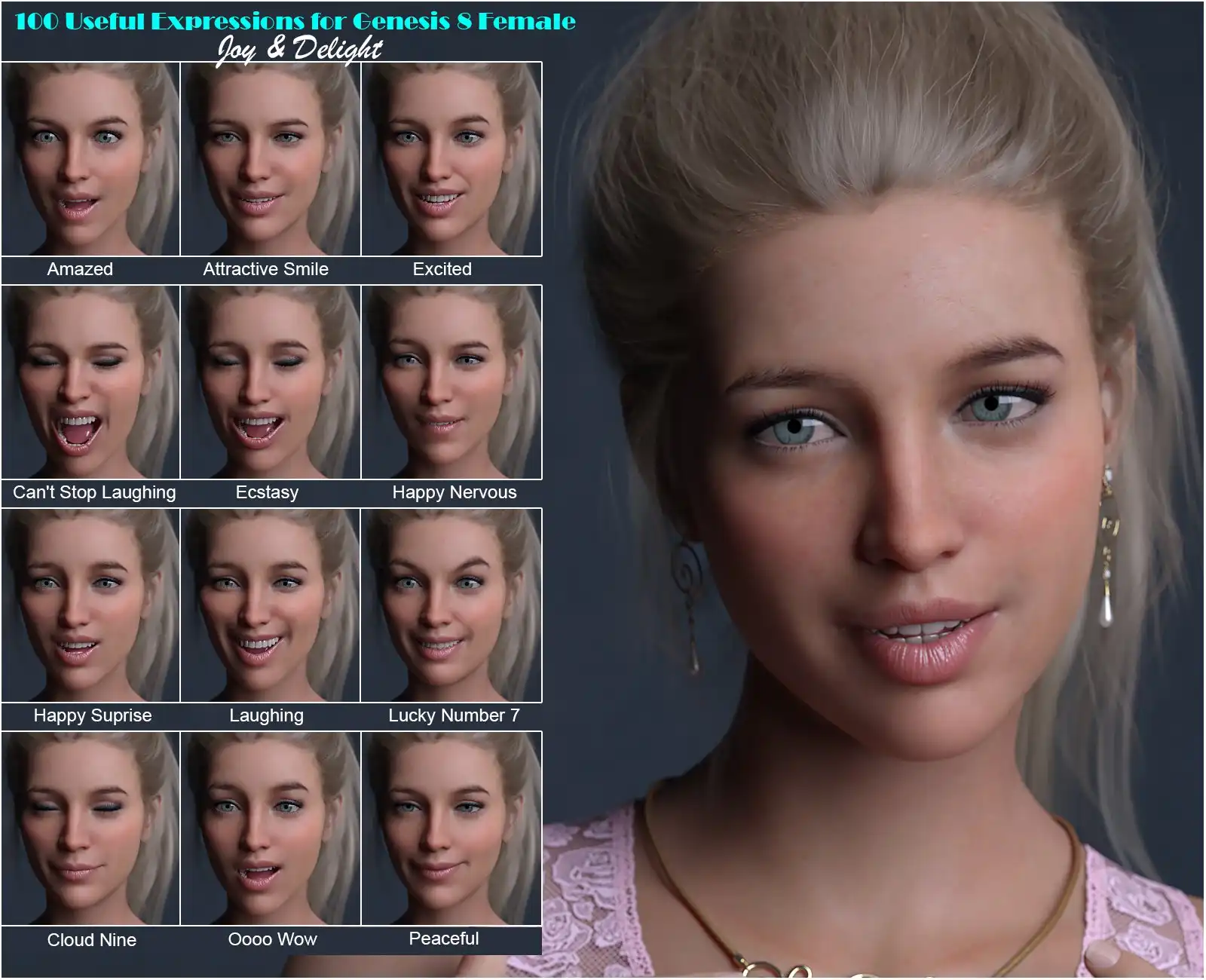 IG 100 Useful Expressions for Genesis 8 Female_DAZ3DDL