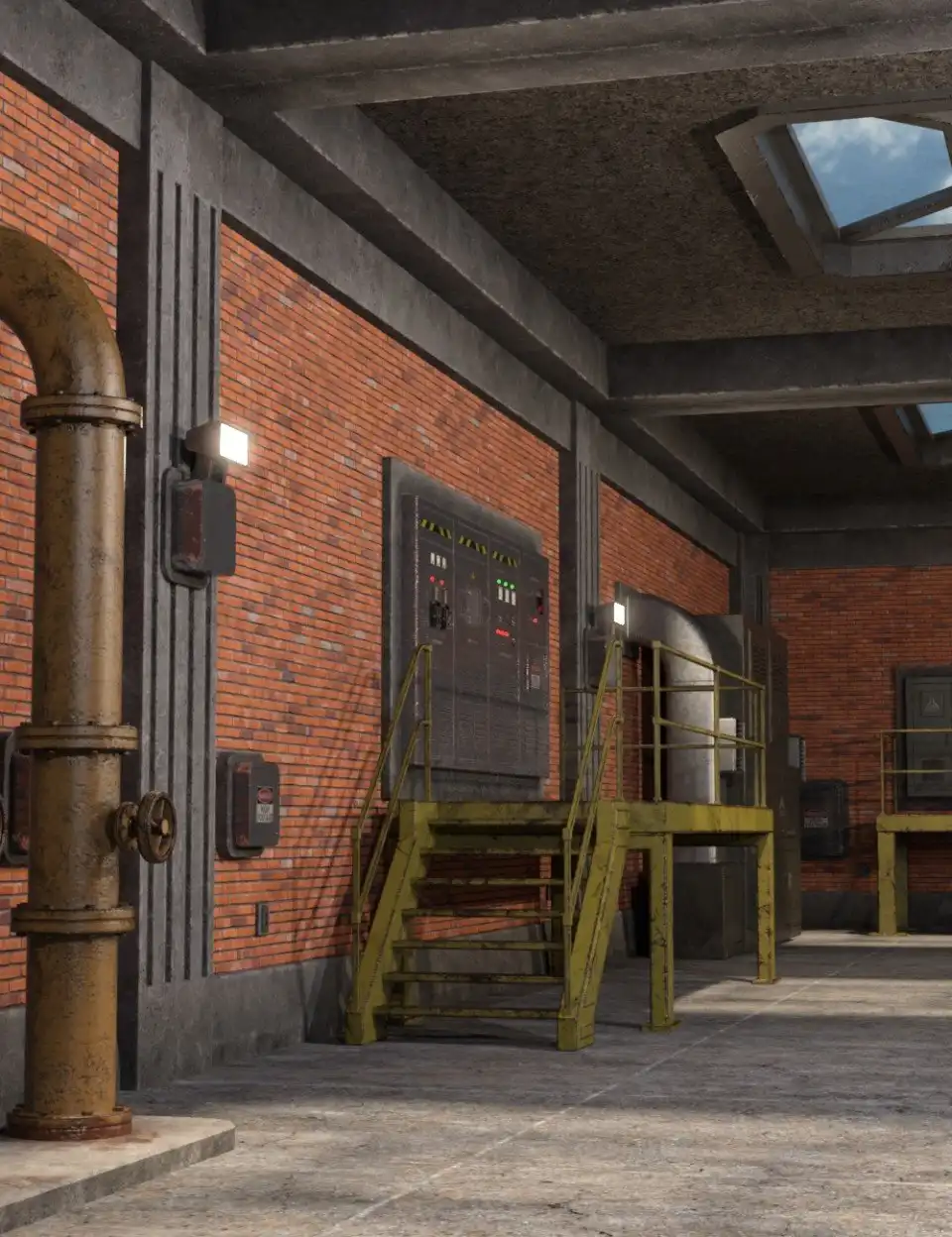 Industrial Interior Modular Kit 1_DAZ3DDL