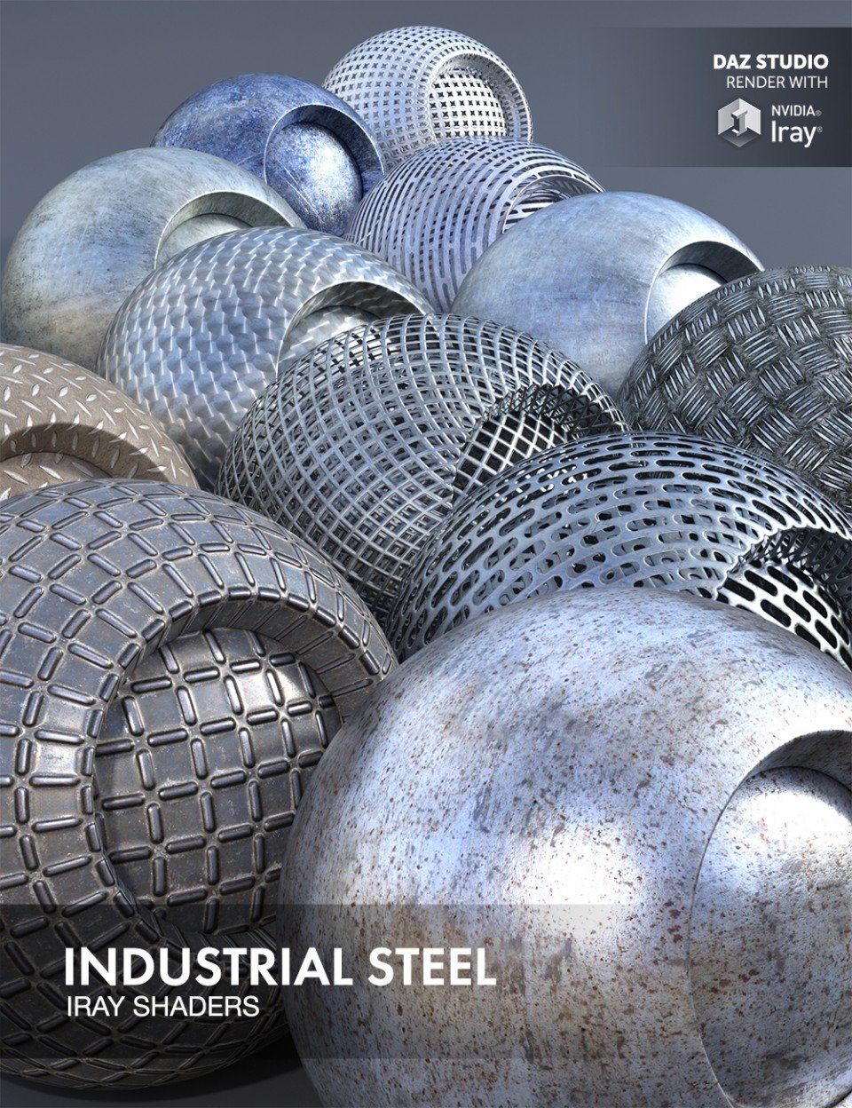 Industrial Steel – Iray Shaders_DAZ3D下载站