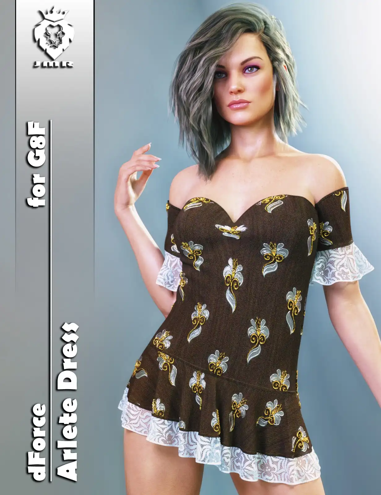 JMR dForce Arlete Dress for G8F_DAZ3DDL