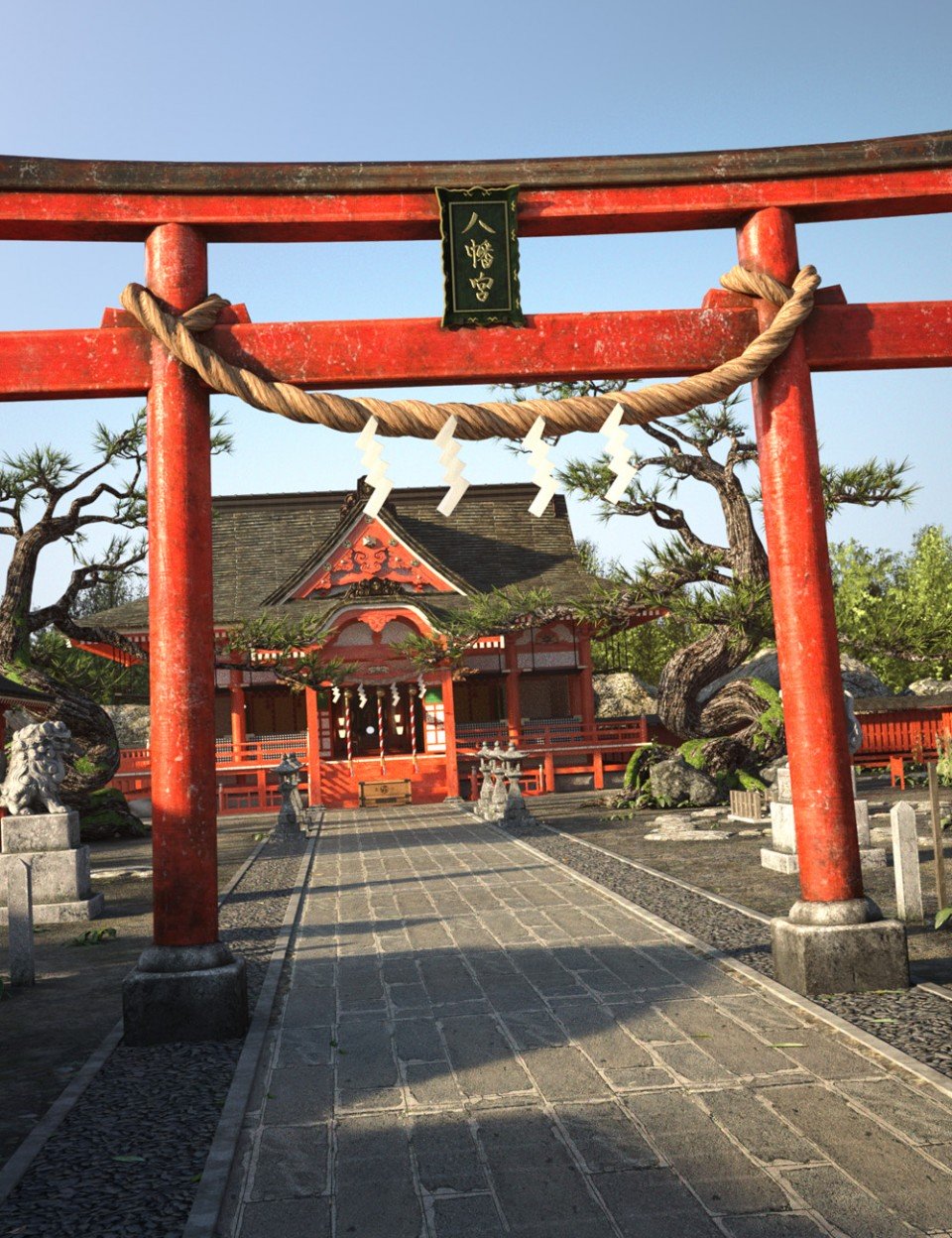 Japanese Shinto Shrine_DAZ3D下载站