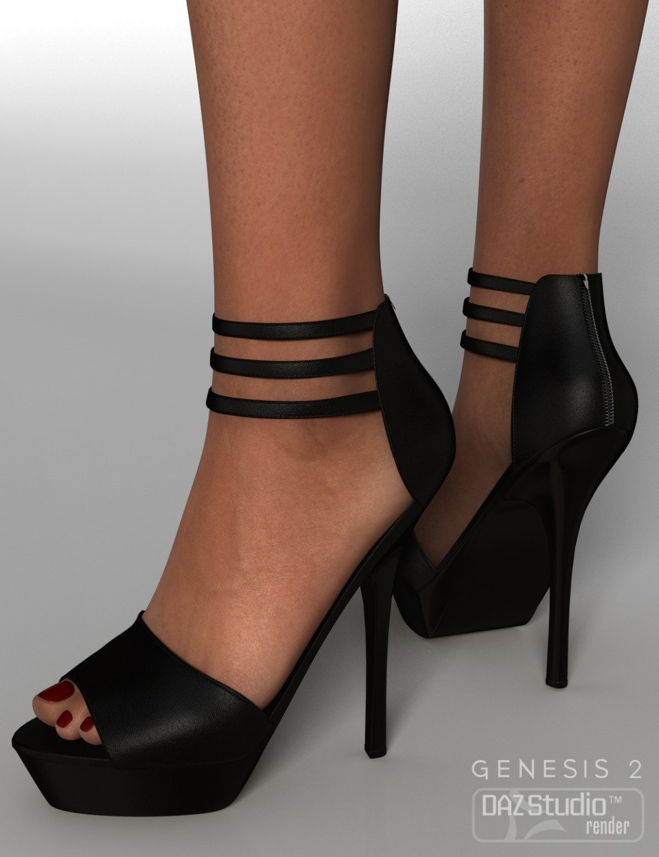 Lany Shoes for Genesis 2 Female(s)_DAZ3D下载站