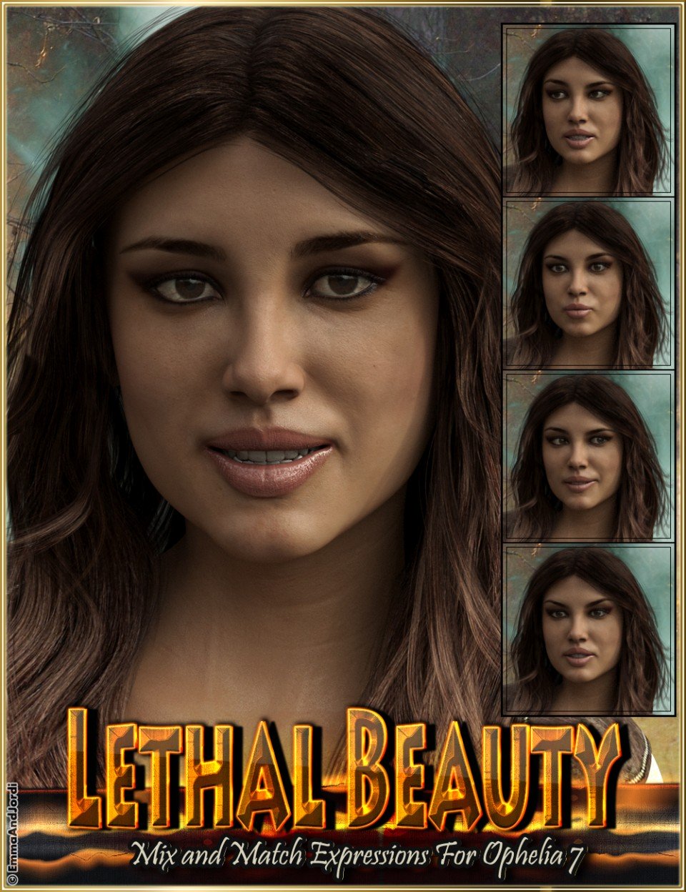 Lethal Beauty Mix and Match Expressions for Ophelia 7 and Genesis 3 Female(s)_DAZ3DDL