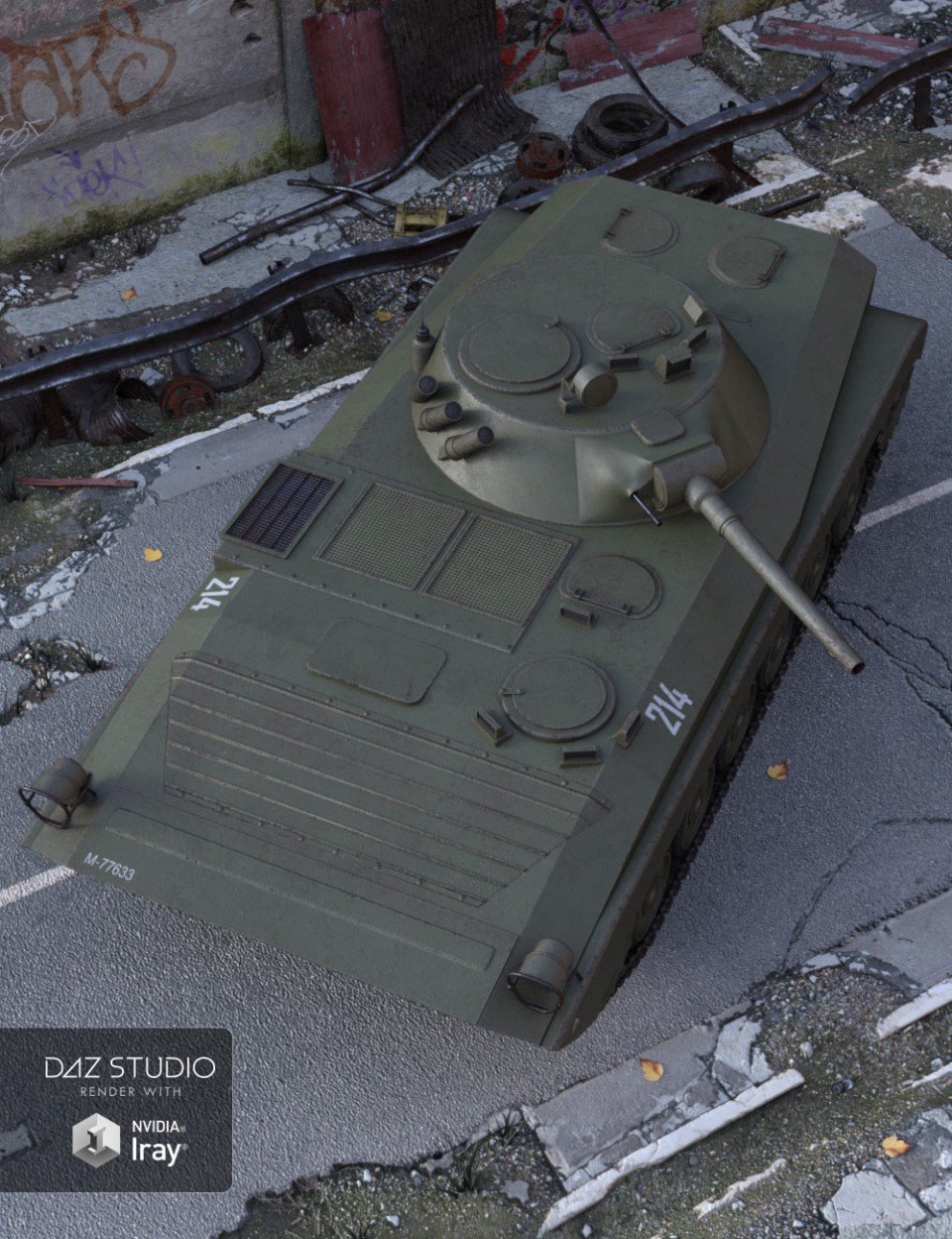 Light Battle Tank_DAZ3DDL