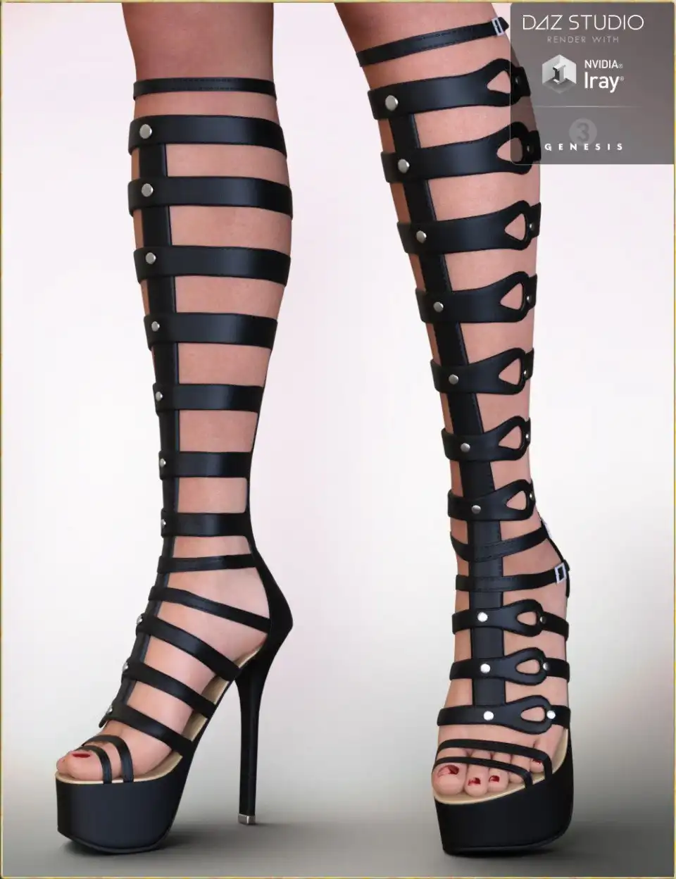 Lucia Shoes for Genesis 3 Female(s)_DAZ3DDL